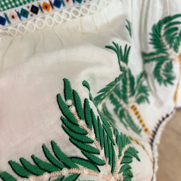 Farm Rio Embroidered Palm Tree Dress - Picture 7 of 11